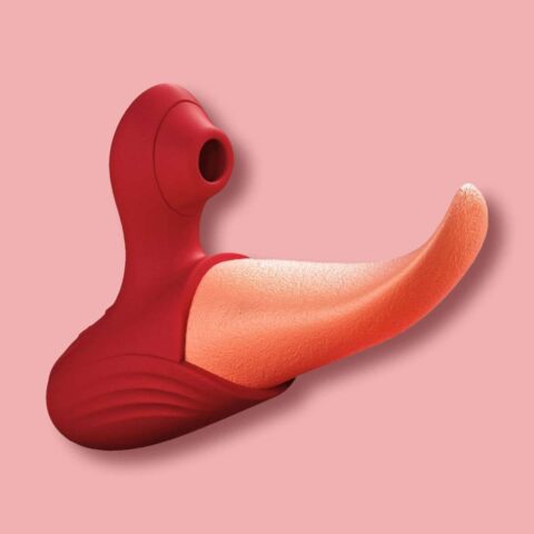 Buy Rose tongue and Sucking vibrator in india it helps woman to get pleasure from vth side vaginal side and clitorial side