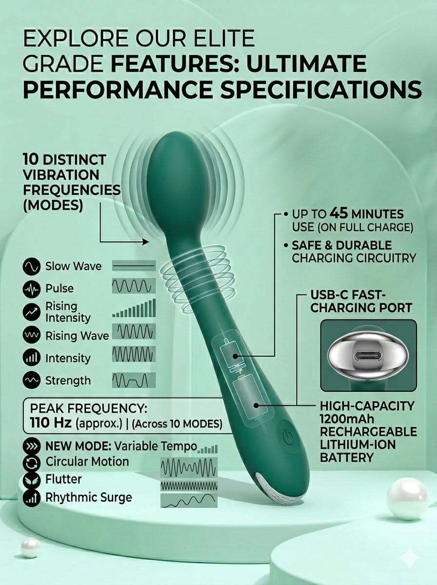 Silent Medical Grade Silicone Vibrator - Image 4