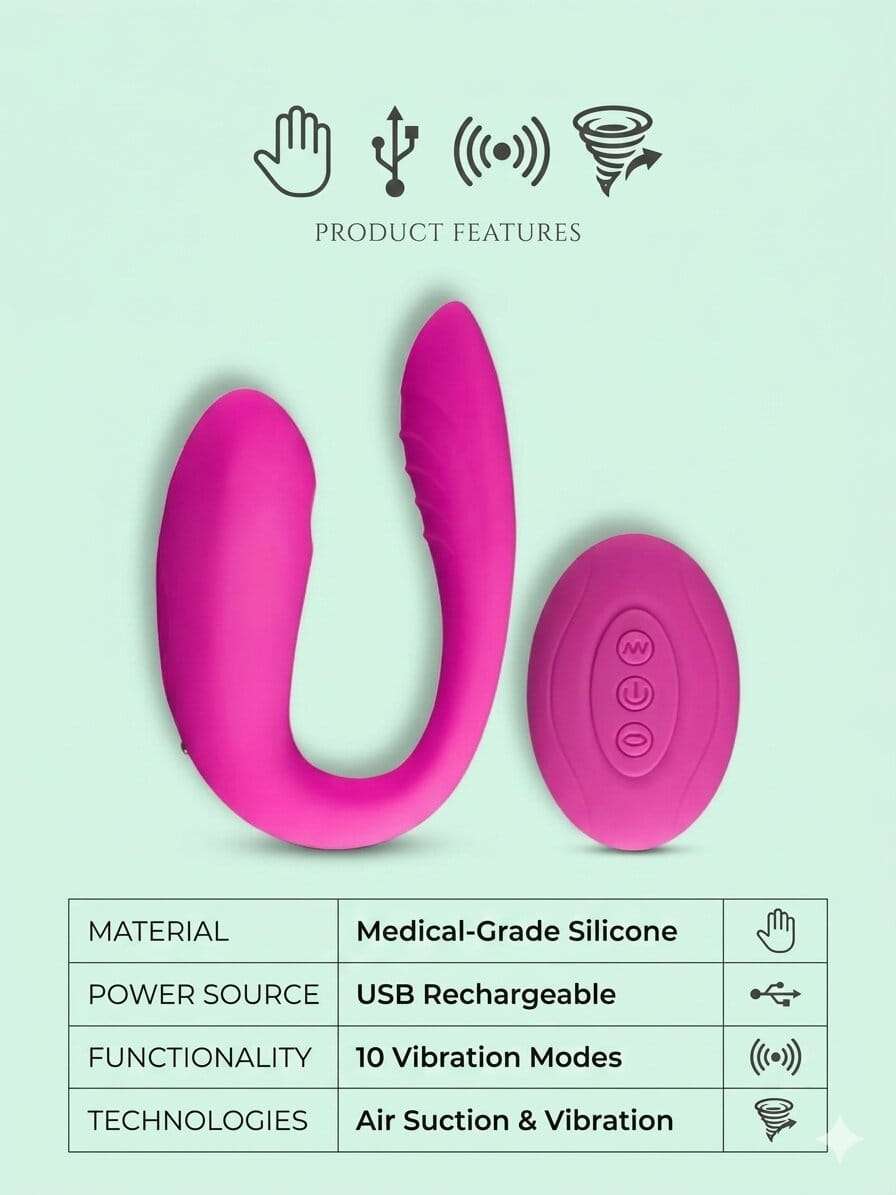 Air Pulse Vibrator India – Dual Stimulation Sex Vibrator| Lovenjoy - Image 3